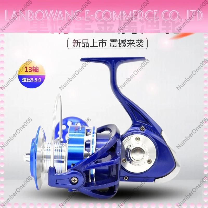 MK10000 All-Metal Spinning Reel Zero Backlash Heavy Iron Plate Slow Jigging Sea Fishing Wheel Offshore Reel