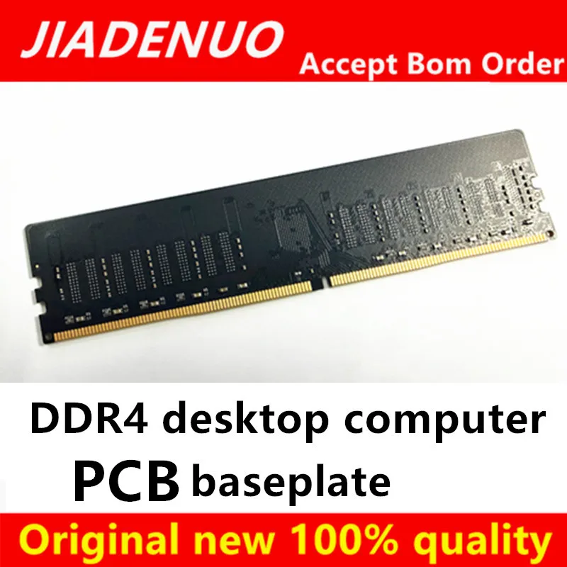 DDR4 4th Desktop Computer RAM PCB Empty Board Barebone with 8-bit Dual-Side 16 Memory Particle Positions