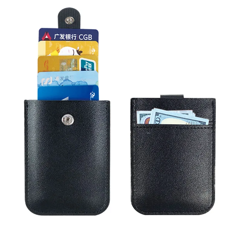 New Credit Card Holder PU Leather Thin Slim Cards Wallet Men Women Wallets Multi Slots Small Black Purse Mini Wallets for Men