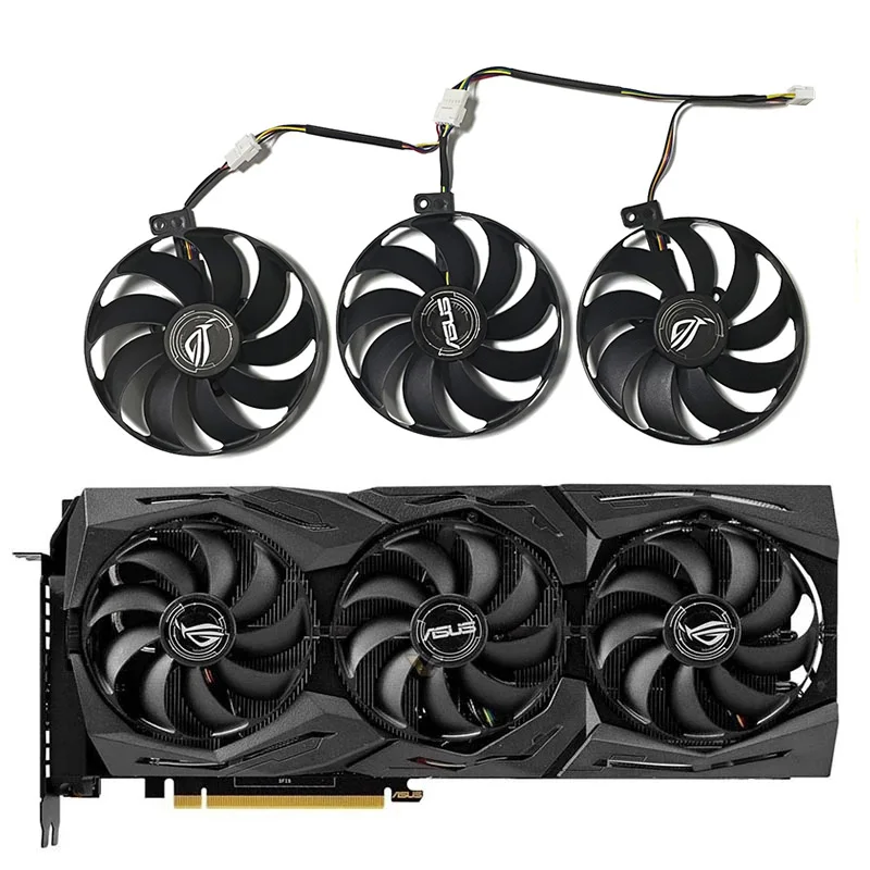 

PLD09210S12H T129215SU 7 Pin GPU Card Cooler Fan For ASUS Rog Strix-Geforce RTX 2070 2080 Super Ti Gaming RTX 2080 RTX 2080 Ti F