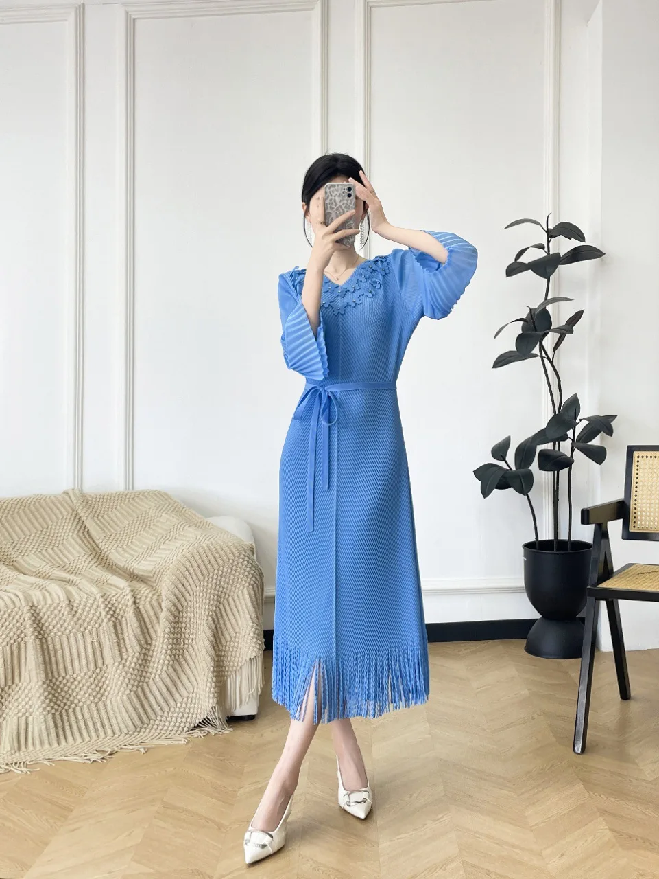 pleated loose dress Zeagoo Womens Casual Dress Short Sleeve Pleated Loos