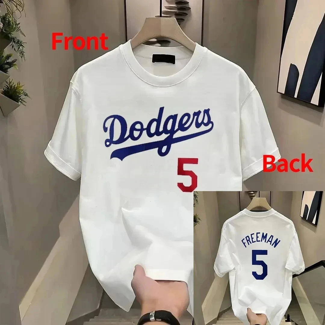 2024 vendita calda Los Angeles Dodgers numero 17 Tshirt puro cotone Training Top Sport manica corta maglia da Baseball per adulti