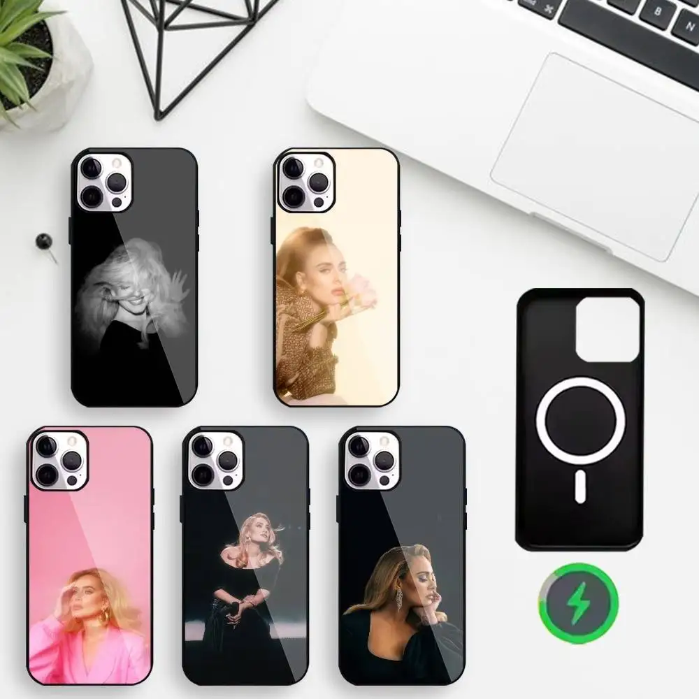 

A-Adele A-Adkins Daydreamer Fan Phone Case For iPhone17,16,15,14,13,12,11 Max Black Wireless Charging Protecitve Cover