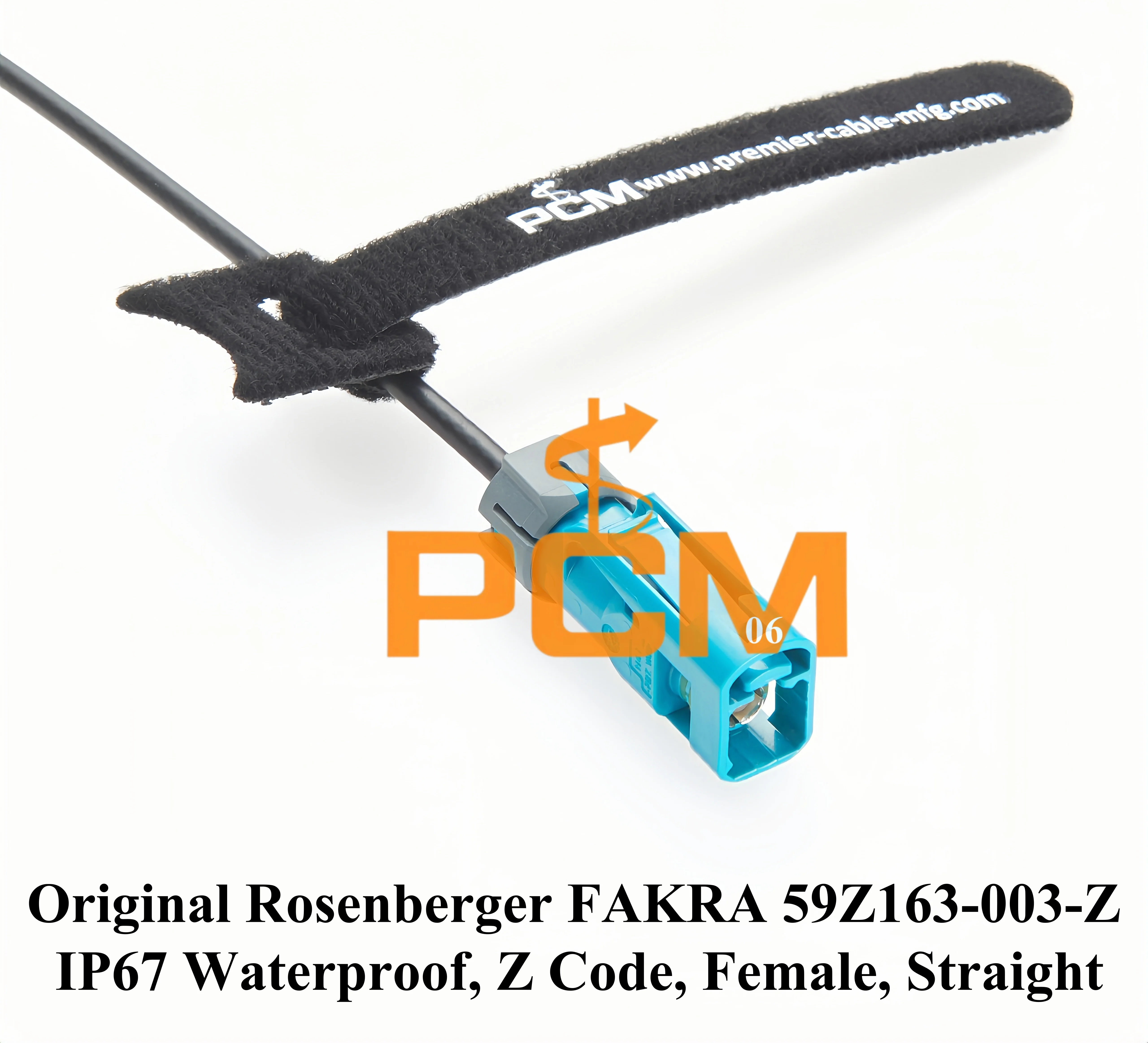 Rosenberger 59Z163-003-Z Fakra Z Buchse auf SMB Buchse GPS-Antennenkabel IP67 Fakra zu SMB Flansch-Panelmontage RF-Koaxialkabel – Detail 5