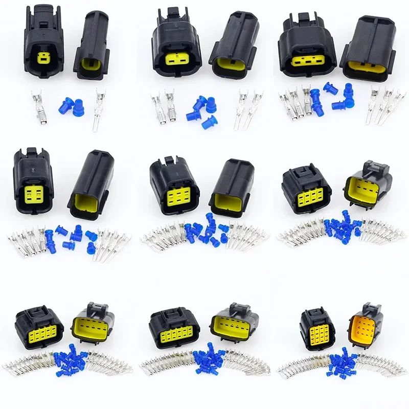 1 Sets1 2 3 4 6 8 10 12 16 Pin Denso Auto Waterproof Wire Connector Electrical Plug Car Sealed Truck Harness Socket With Termina