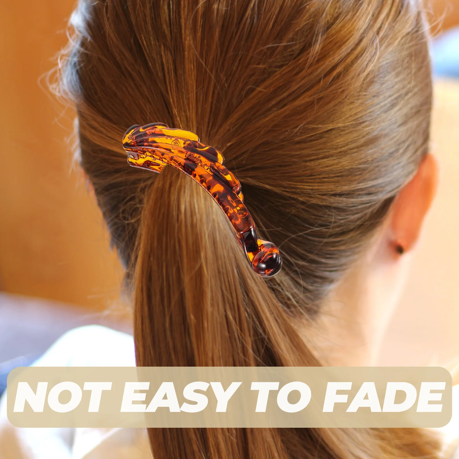 4 Stück Banane groß für dicke lockige leichte Vintage-Accessoires Bananen-Haarspange Damen-Styling-Werkzeug Haarklemmen