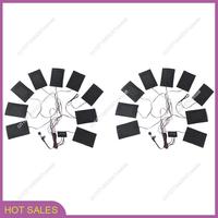 2X USB Clothes Heater Pad With 3 Gear Adjustable Temperature Electric Heating Sheet Warmer Pad For Vest Jacket 9 In 1-A98U
