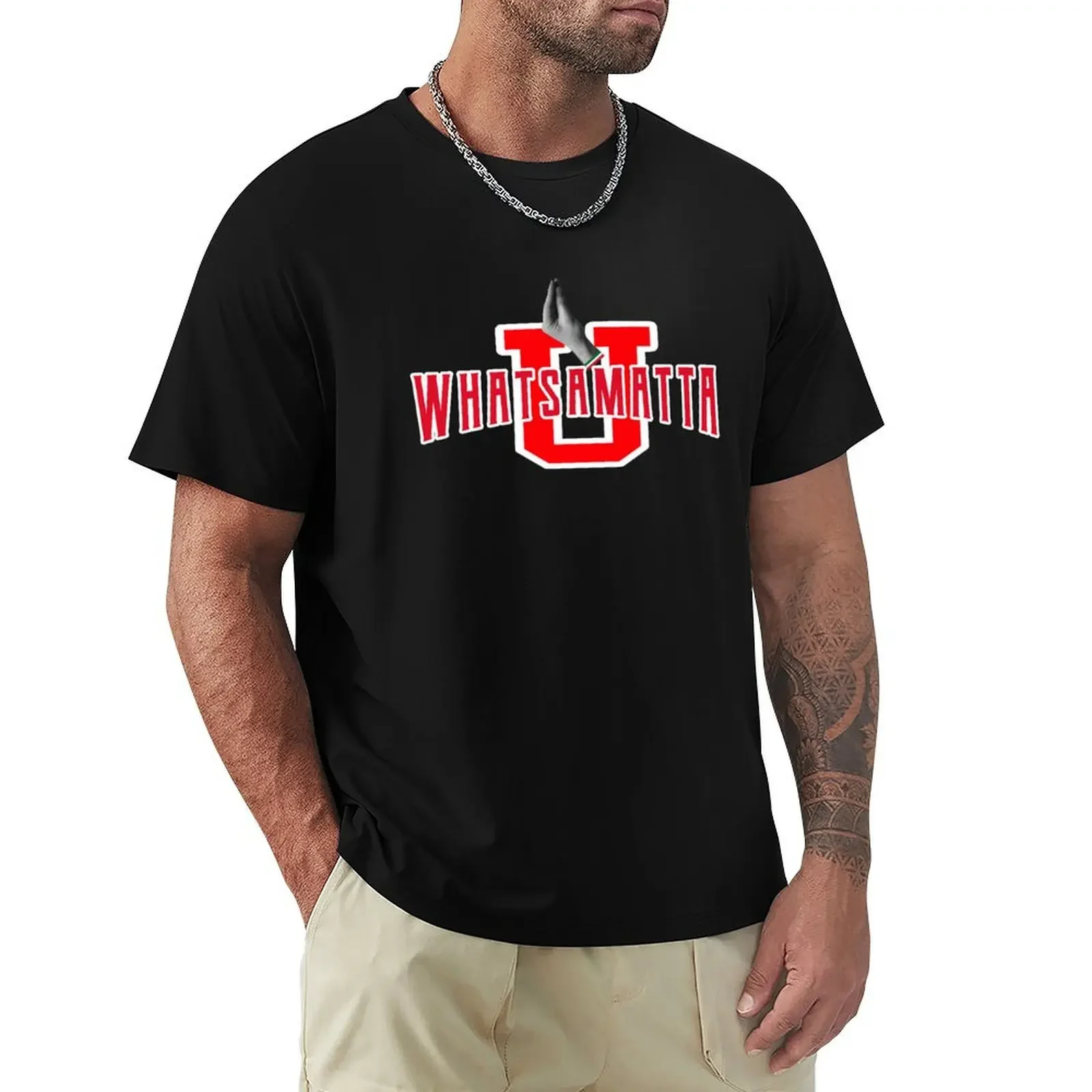 

Whatsamatta U Italian College - Funny Italian University Pun T-shirt aesthetic clothes anime clothes T-shirt men