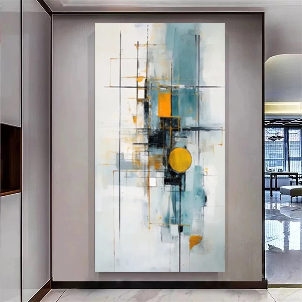 

Abstract Palette Knife Colorful Wall Art Picture Modern Hand-Painted Canvas Oil Painting Decor Living Room Large home Decor art
