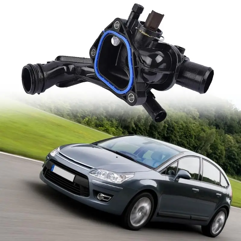 A2UC For 207 308 308S 3008 200 R56 1336.Z6 Engine Coolant Thermostat Housing Temperature Control Enclosure Cover Water Outlet