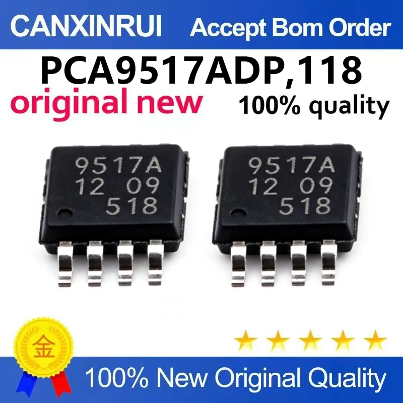 (5pcs-100pcs)Brand new original PCA9517ADP, 118 TSSOP-8 dual power level conversion I2C bus repeater chip