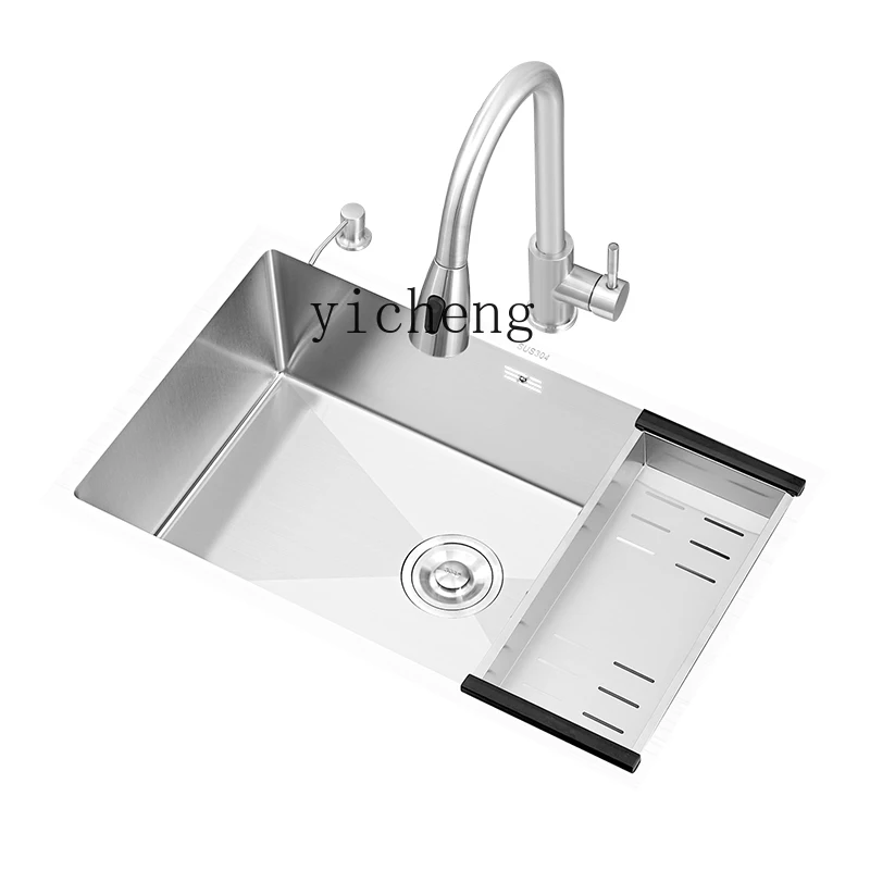 

Xl304 Stainless Steel Sink Large Single Sink Hand Brushed Washing Basin Sink