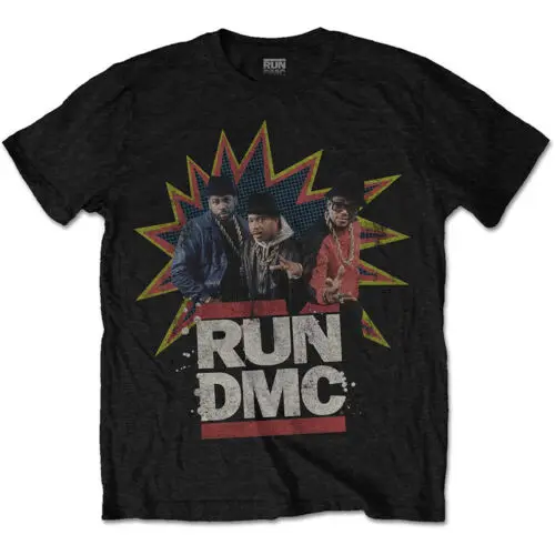 Run DMC Colour Band Profile Official Tee T-Shirt Mens