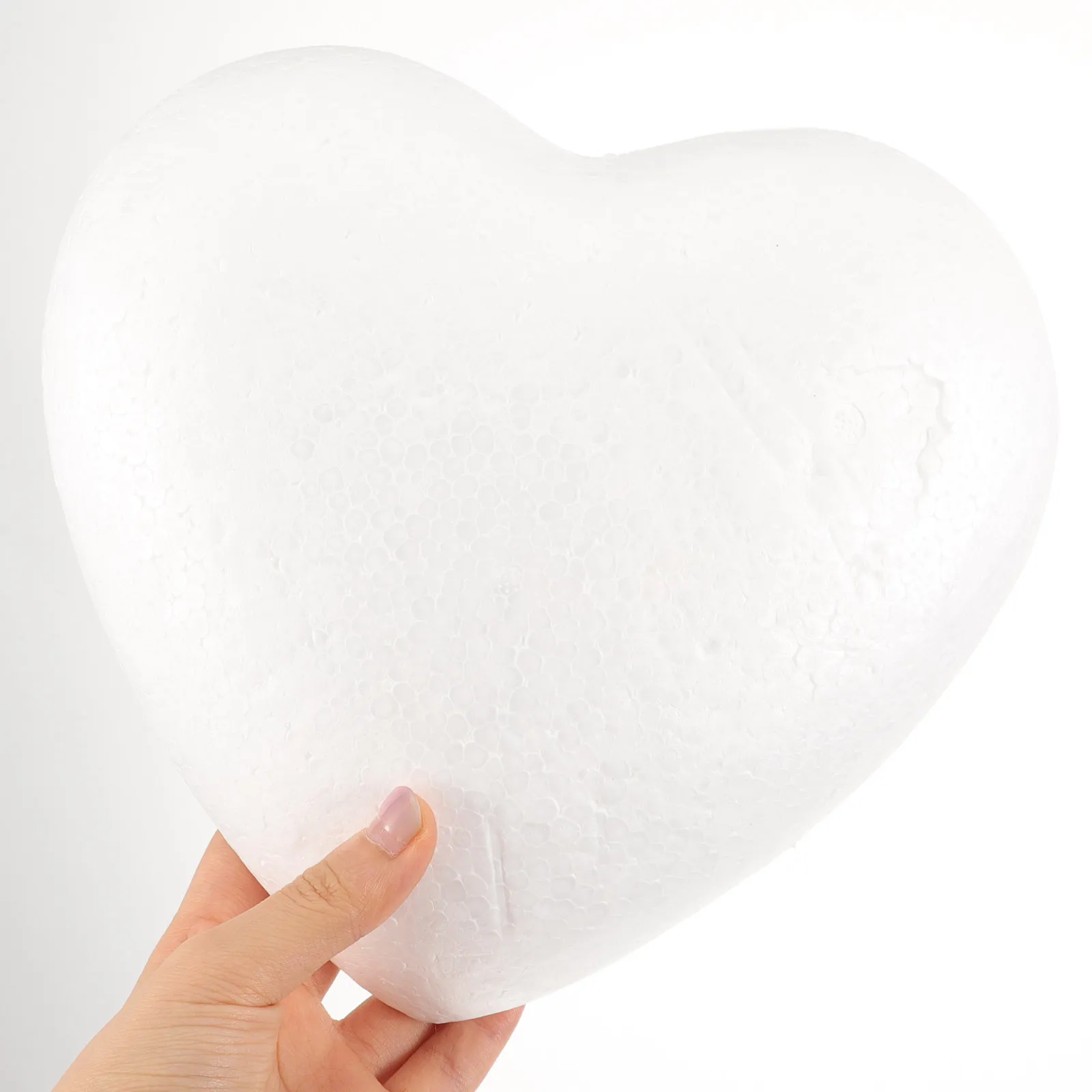 

23Cm White Heart Shape Polystyrene Foam Modeling Base DIY Craft Supply for Wedding Decoration Valentine Crafts School DIY