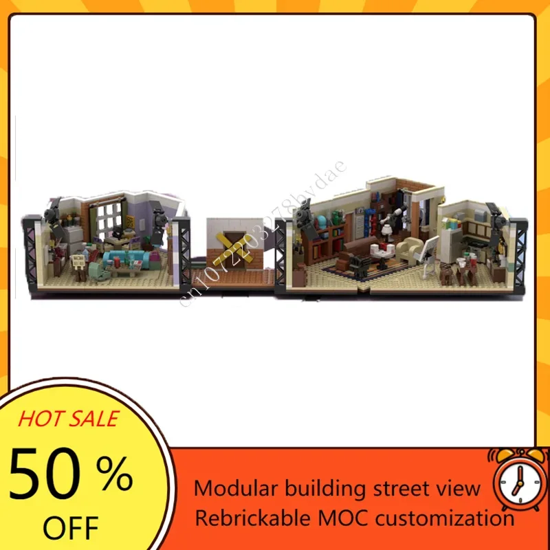 1775ピース ライフエクスプロージョン MOC カスタムストリートビュー アーキテクチャパズル クリエイティブDIY組み立てモデル 誕生日プレゼント クリスマスギフト