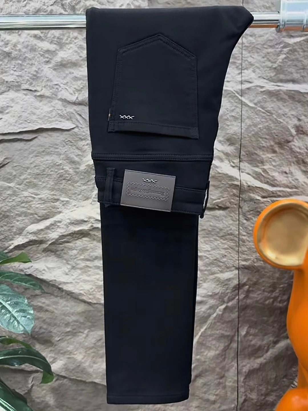 

Теплые мужские джинсы с флисовой подкладкой, нелиняющие, осенне-зимние, новый стиль, модные, универсальные, повседневные, прямого кроя