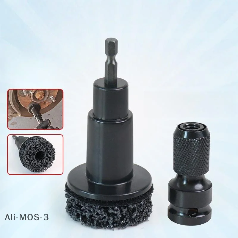 【S】1 Set Brake Grinding Cleaner Kit Polishing Tool Auto Wheel Hub Brush Car Wheel Hub Grinder Rust Grinding Removal Tool