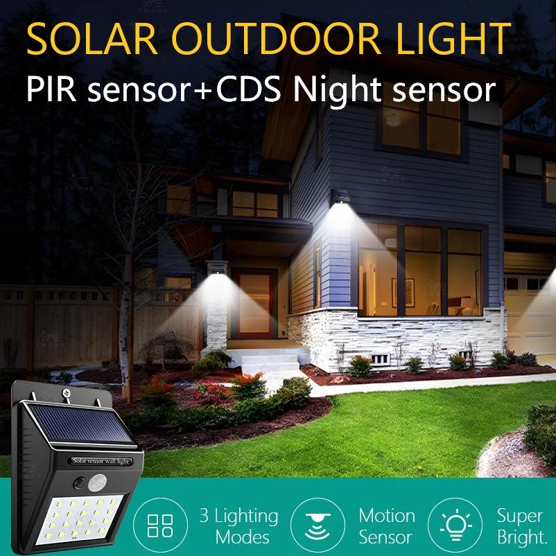 20LED Portable Solar Wall Lamp Highlight Solar Outdoor Lights Garden Lighting Outside Garage Porch Solar Rechargeable LED Lights image 6