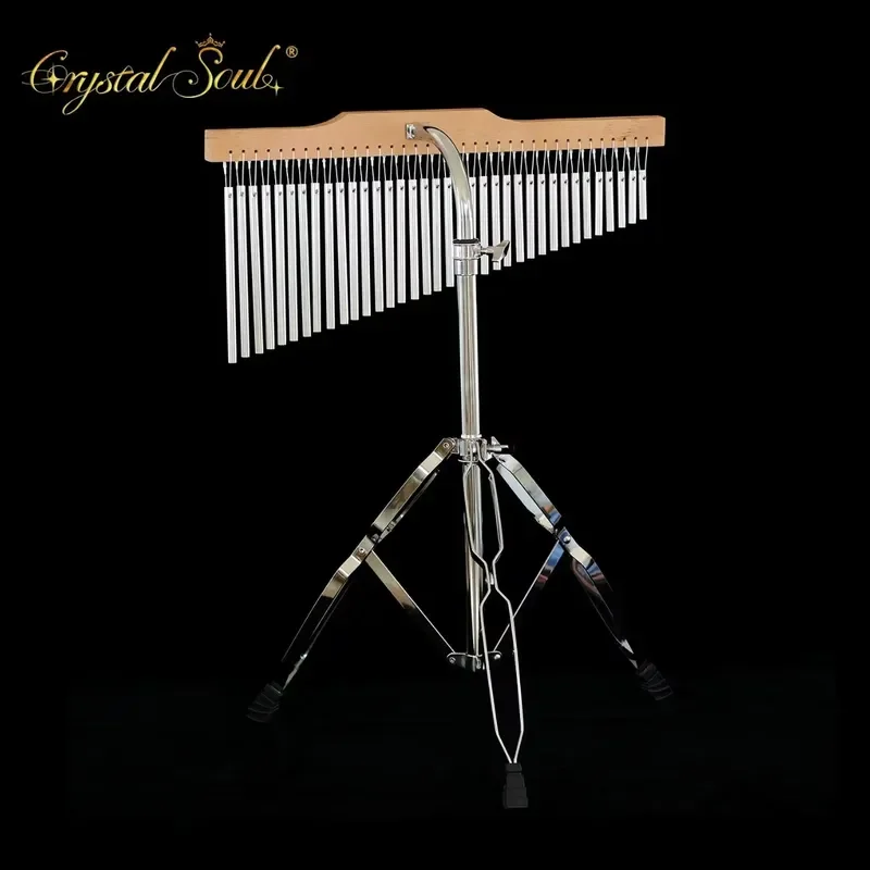 Crystal Soul 36/25 Sets of Silver Wind Chime with Bracket the Percussion Instruments 2025 New Design