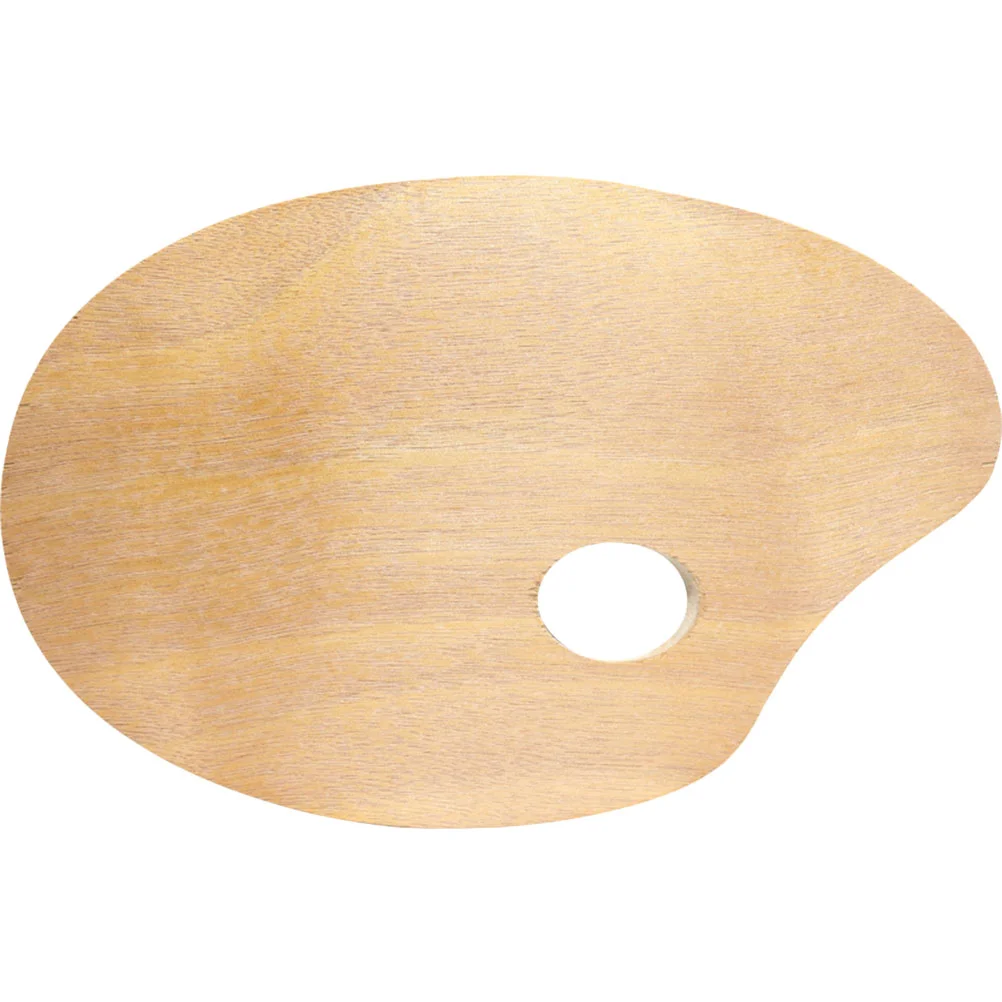 

Wooden Oval Oil Painting Professional Oil Acrylic Paint Drawing Supplies 20x30cm Oil Painting Palette