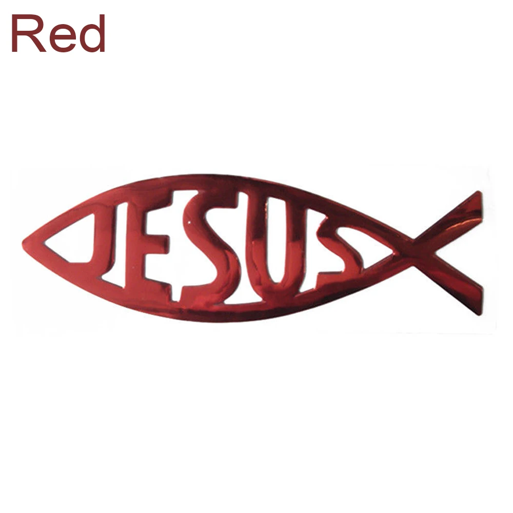 

New Funny Emblem Badge Jesus Fish Symbol Logo Window Decal Vinyl Car Sticker