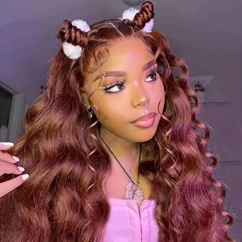 

20-дюймовые надувные вьющиеся парики с челкой, человеческие волосы, парик спереди, машинное производство, плотность 180%, парик из натуральных волос с глубокими волнами