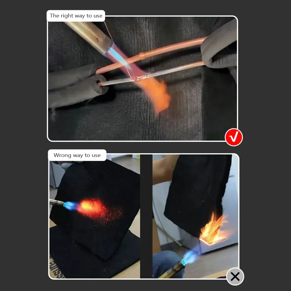 30*30cm 30*20cm Graphite Felt Black Welding Protective Fire Blanket Torch Shield Pack Protective Sheet High Temp Durable Blanket