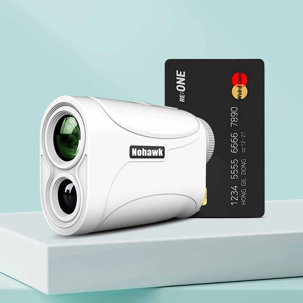 Nohawk 1300 Yards Golf Rangefinder with Slope Compensation Range Finder with Flag Locking Vibration 6X Magnification Monocular