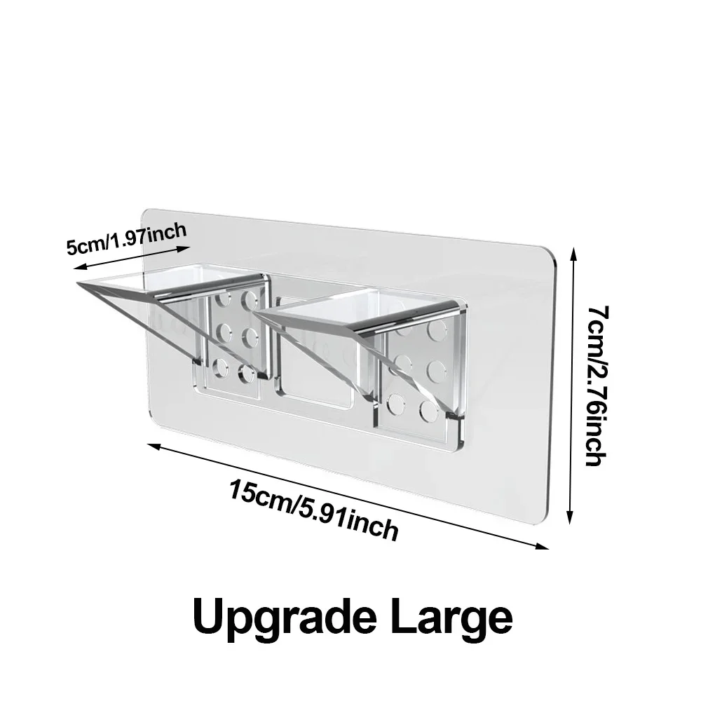 2/4pcs Upgraded No-Drill Adhesive Shelf Brackets, 66 Pounds (Max) Shelf Pins for Cabinet Shelves and Bookcase Shelf Bracket Tabs