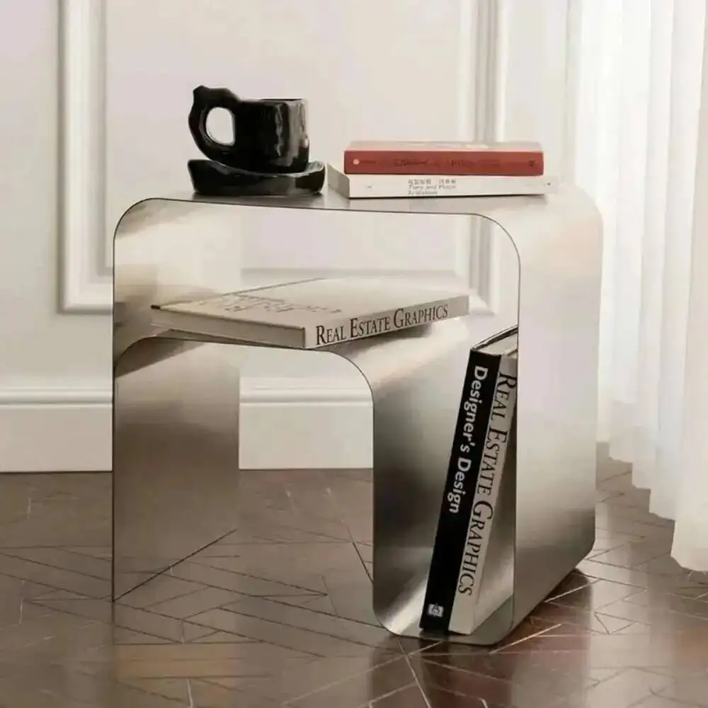 

Table Side Auxiliary Stainless Vintage Coffee Stainless Bauhaus Bedside Balcony Kitchen Aesthetic Mesa Centro Hall Furniture