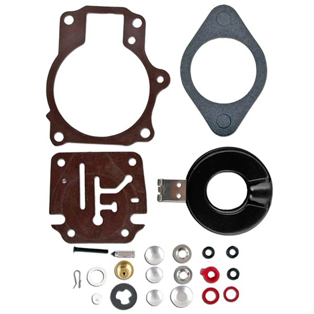 3 X Carburetor Carb Rebuild Repair Kit And Float Fit For Johnson Evinrude 396701 65 70 75 HP Top-Rated