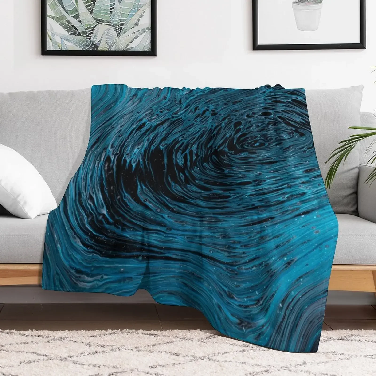 

Ripple In Time Throw Blanket Bed Fashionable decorative Moving Blankets