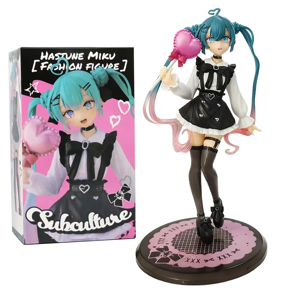 Animation Anime Hatsune Miku X Cinnamoroll Puppe Figur Hatsune Miku Katze Ohr Hatsune Miku Niedliches handgefertigtes PVC-Modell Kawaii Geschenk