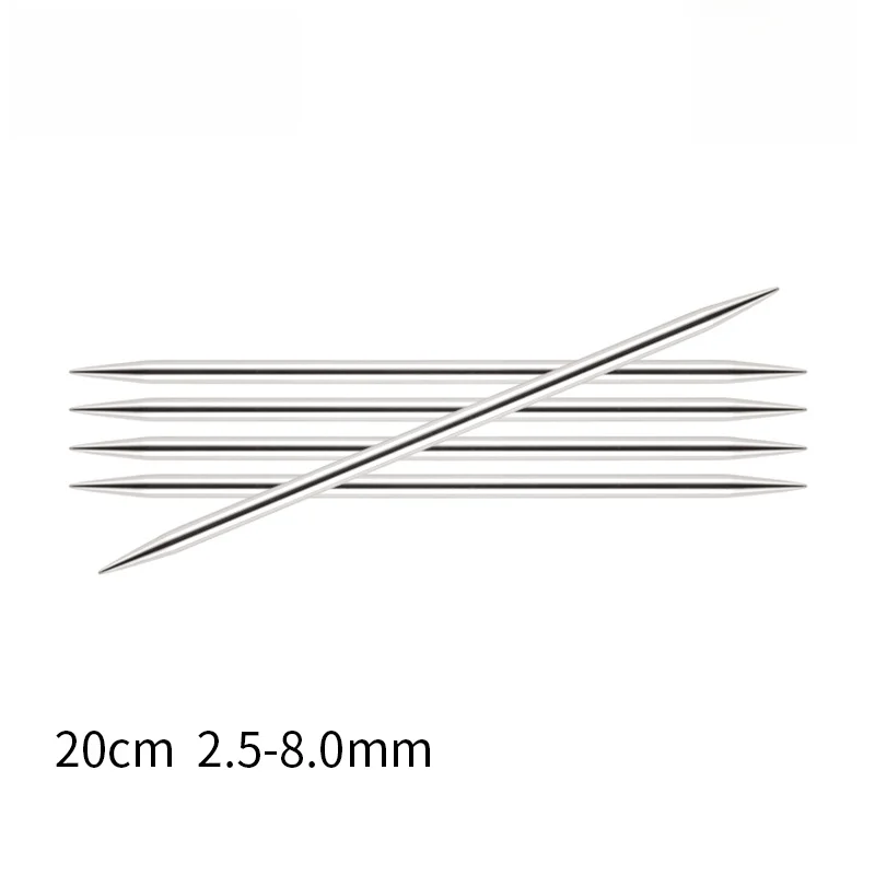 knitpro-nova-メタルストレート針-20-センチメートル両頭ストレート針木製糸スティツール編み物アクセサリー用