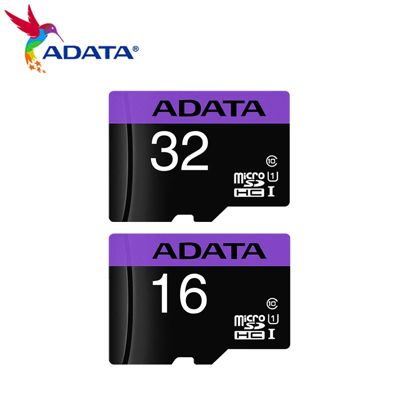 ADATA kartu SD mikro SDHC SDXC, kartu MicroSD TF asli 16GB 32GB kecepatan tinggi kelas 10 U1 untuk ponsel Tablet
