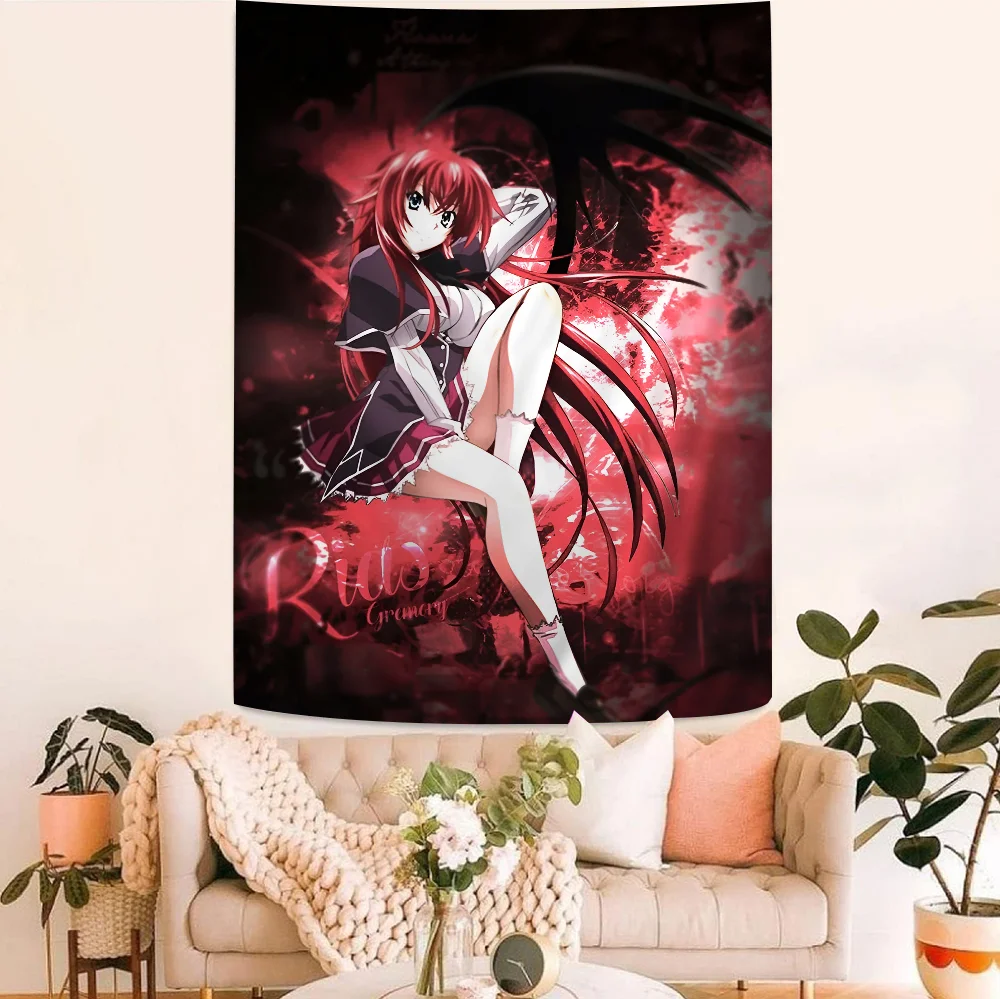 

Rias Gremory Colorful Tapestry Wall Hanging Bohemian Wall Tapestries Mandala Wall Hanging Sheets