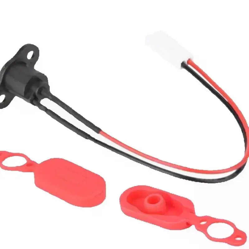 1Set Electric Scooter Charging Port Waterproof Cover - Silicone Dust Plug for M365 Charging Cable Hole