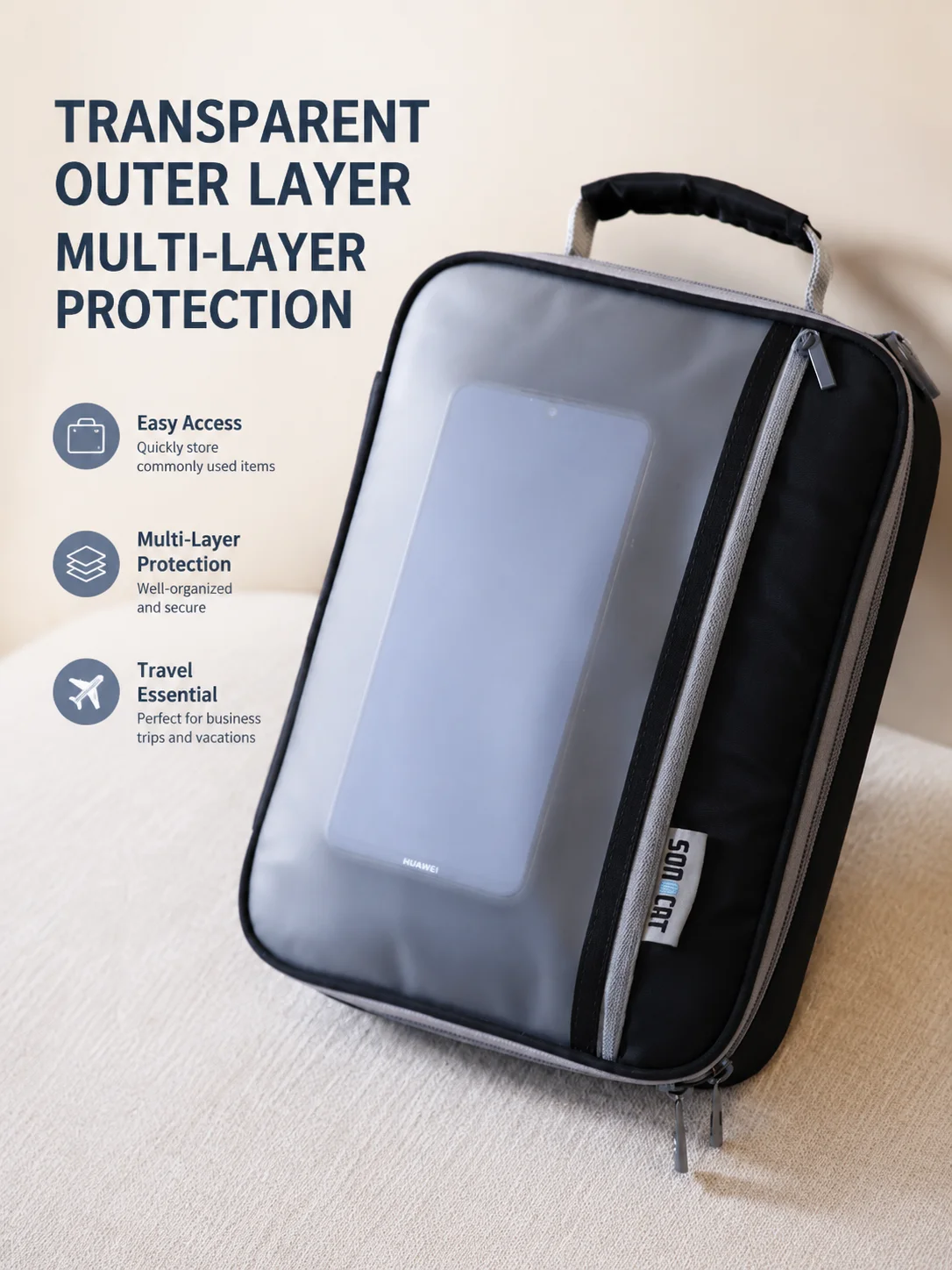 A4 Document Organizer Bag Larg - Home Office Passport 评论和价格