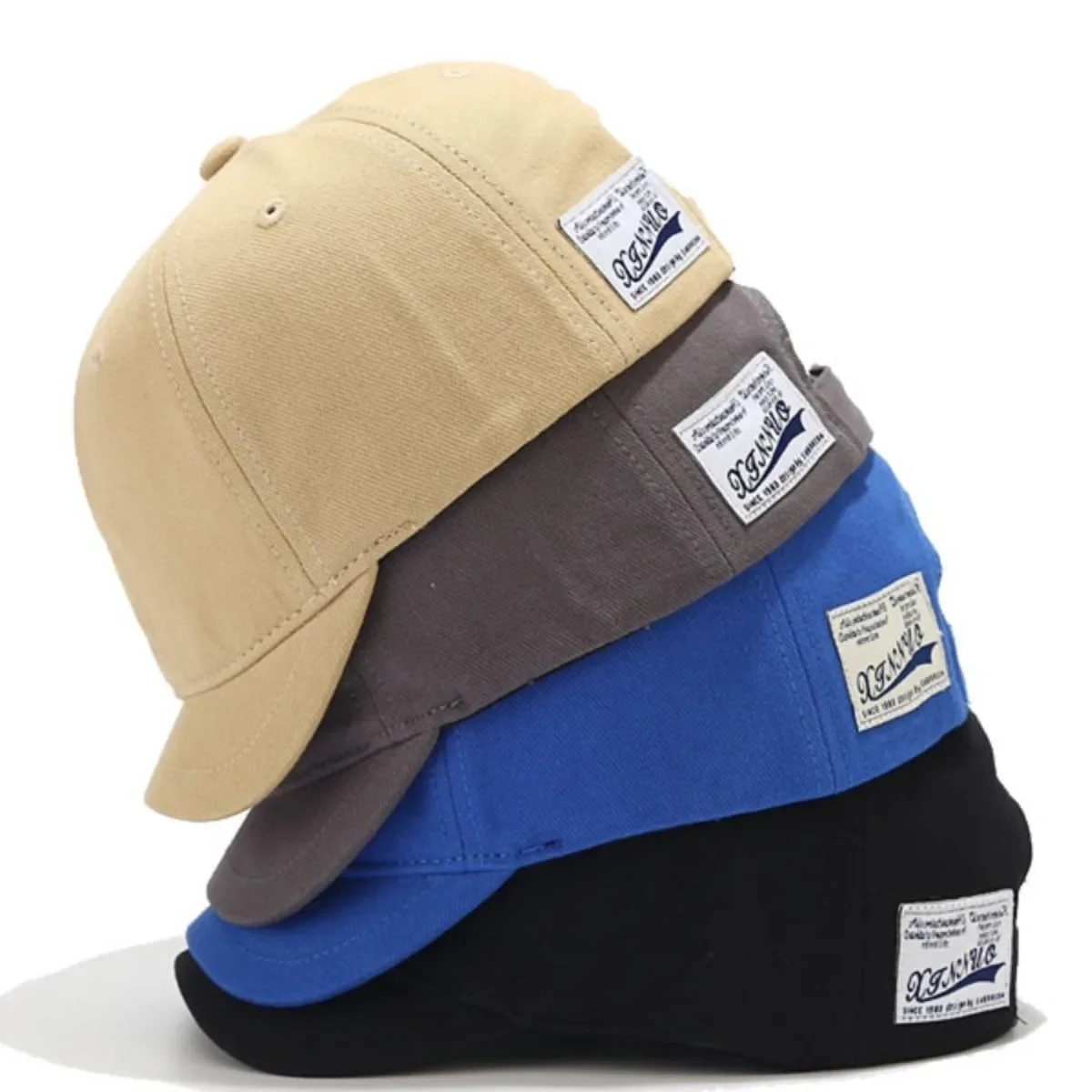 للجنسين قصيرة حافة قبعات البيسبول Snapback قبعة القطن قبعة النمط الياباني الصيف عارضة الشمس حماية قبعات لا تغطي الرأس بالكامل