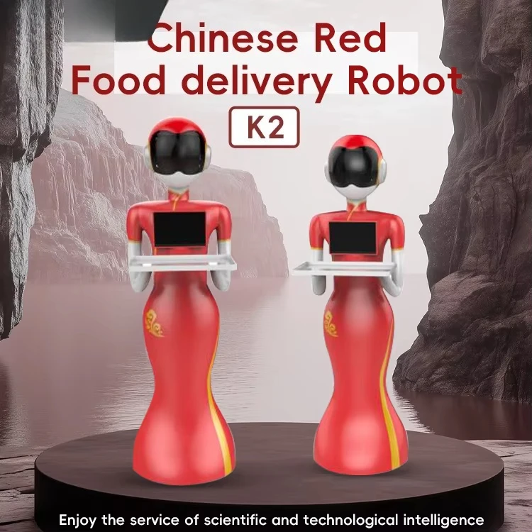 K2 Model Multi-Functional Intelligent Robot Commercial Automatic Food Delivery Robot Laser Navigation 30KG Payload