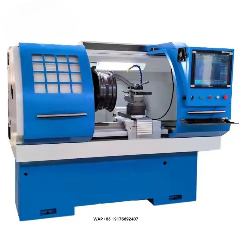 Small Size CNC Automatic Rim Repair Lathe Machine for Alloy Wheel Cutting