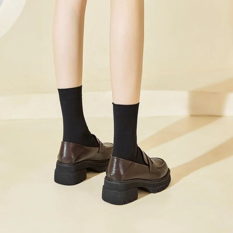 Women's Platform Loafers, All-Season British Style Espadrilles, Fashionable Commuting and Daily Wear, Retro Comfortable Design. image 5