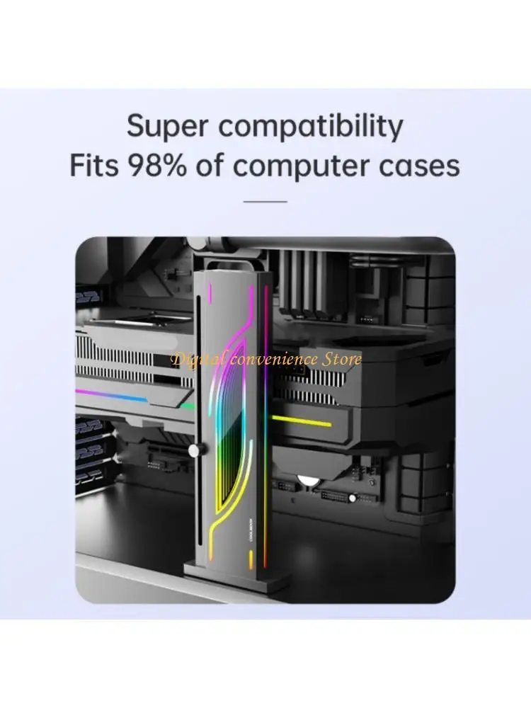 

97QA ARGB GPU Support Bracket 5V 3Pin ARGB GPU Stand Holder GPU Bracket Graphics Card