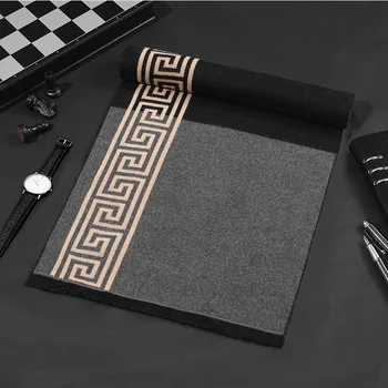 2023 ブランドデザイナー冬のカシミヤスカーフ男性高級手紙プリントパシュミナスカーフファッションメンズビジネスネックソフト暖かいスカーフ