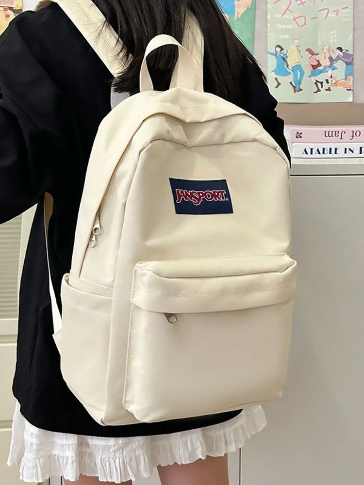 unisex-lightweight-casual-pure-color-backpack-for-middle-and-high-school-students-and-college-students-fashionable-and-versatile