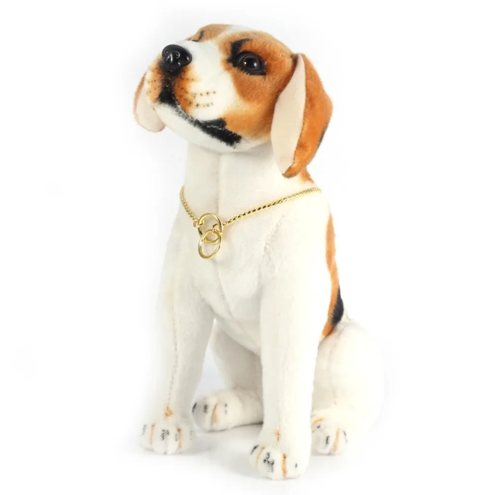 Metal Craft Pet Neck Chain Smooth Polished Curved Neck Shape Pet Neck Strap Lightweight Build Adjustable Fit Dog Neck Ring