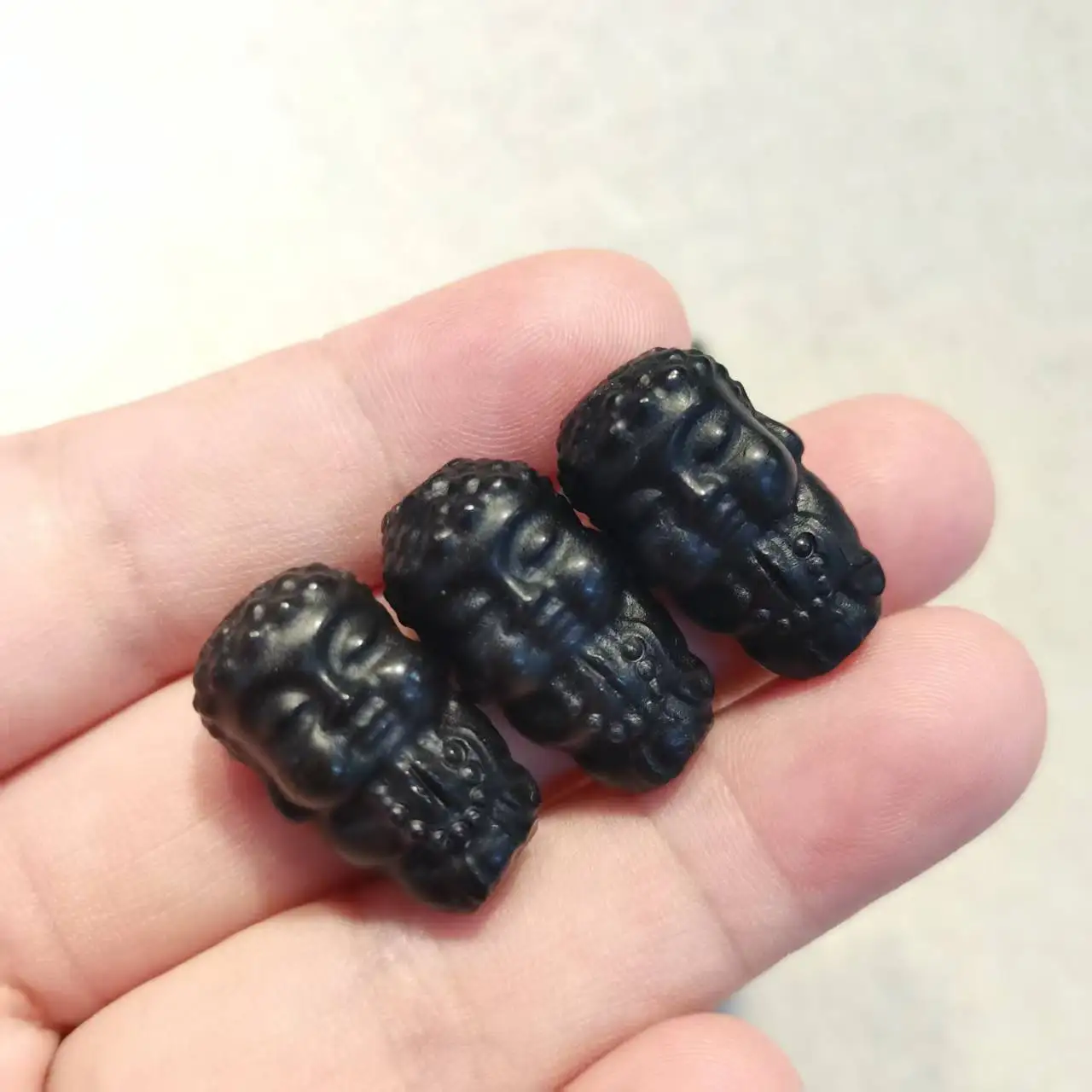 1pcs/lot Baby Buddha dzi Bead Natural Agate Amulet Carved Perfect Retro diy Dzi Bead Necklace Bracelets