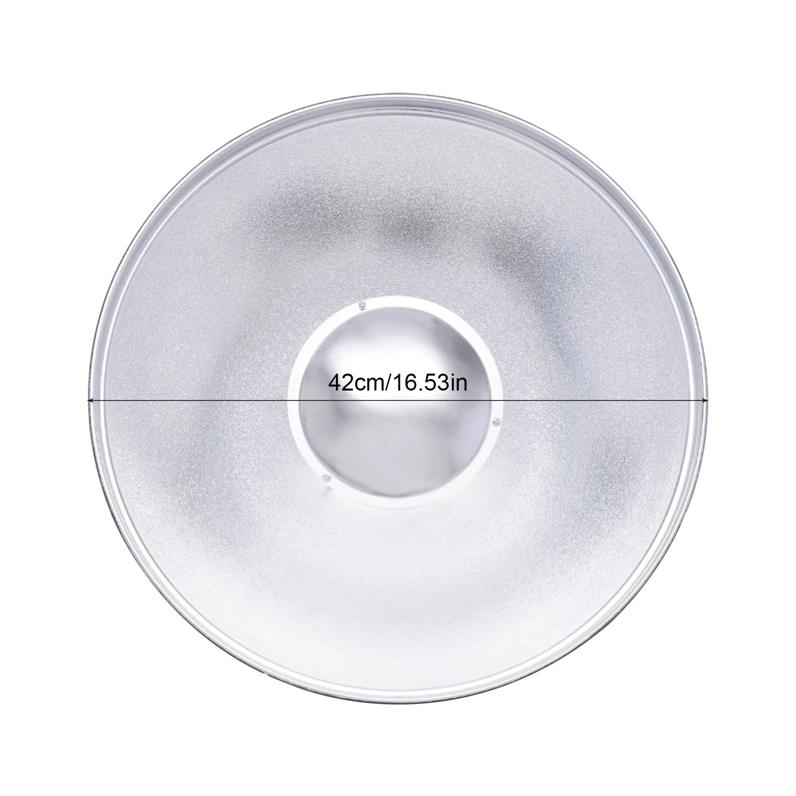 42cm/16インチ スタジオレフ板 ビューティーディッシュ ディフューザー フラッシュヘッド ストロボ ボーエンズマウント