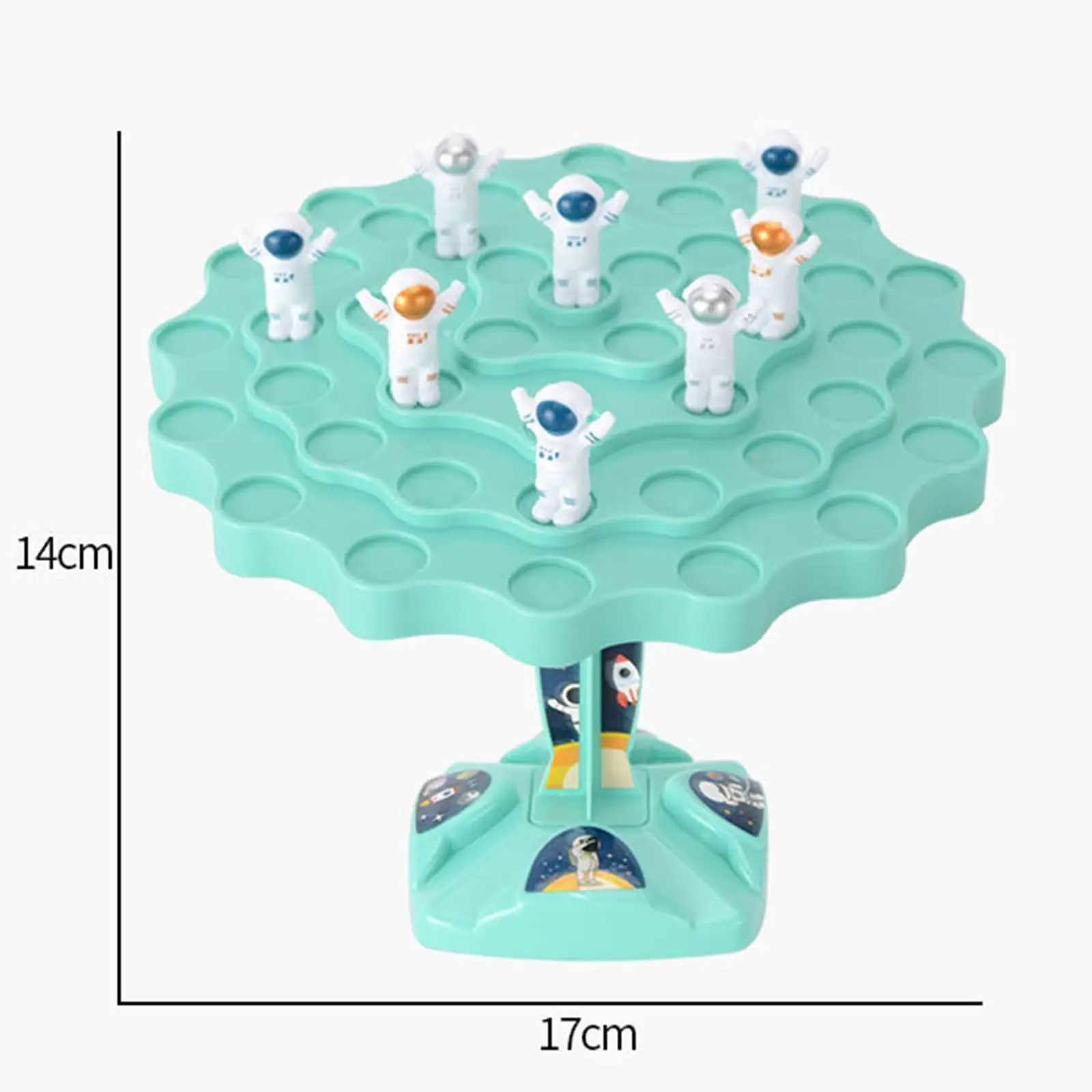 Juego de mesa de árbol equilibrado, juego de apilamiento de escritorio, juguete educativo de conteo para jardín de infantes, juego de equilibrio de dos jugadores para fiestas