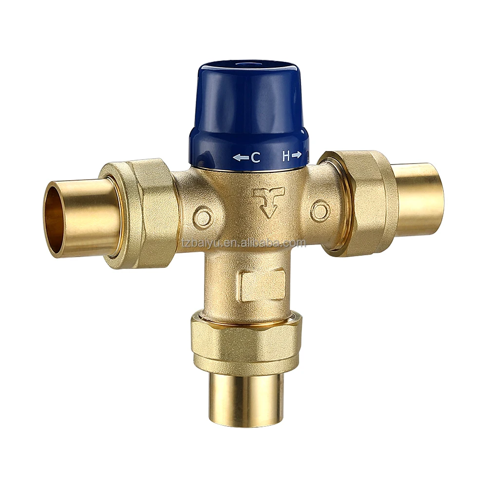 Factory Direct Sale Of Large Quantities Of Lead-free Brass Thermostatic Mixing Valve Heating Manifold